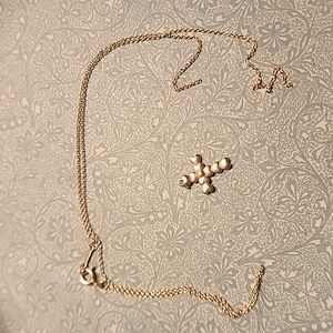 Genuine 925 Silver Tiffany Heart Cross Pendant